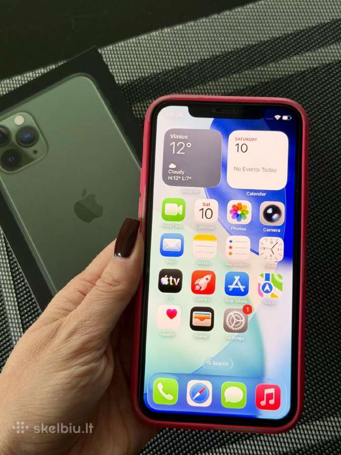 Parduodu iPhone 11 Pro midnight green 256gb - nuotraukos Nr. 16