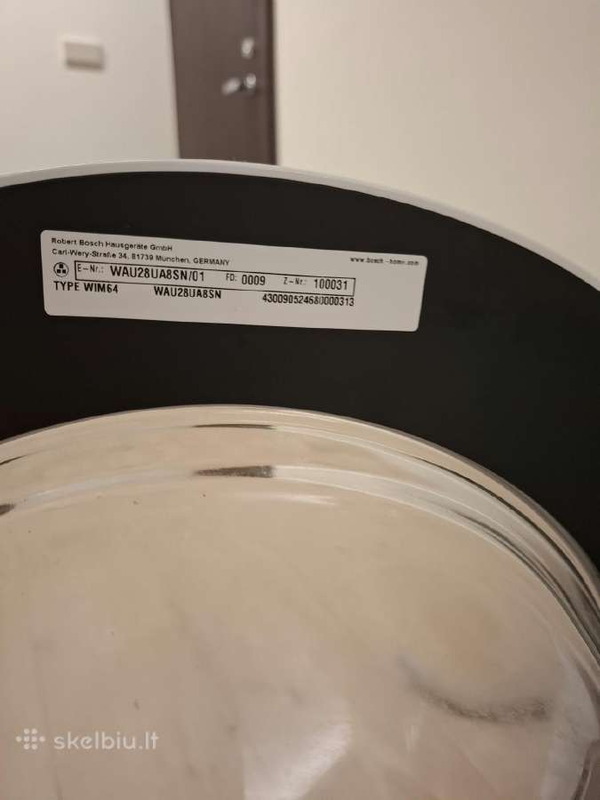 Skalbimo mašina Bosch 8kg - nuotraukos Nr. 2