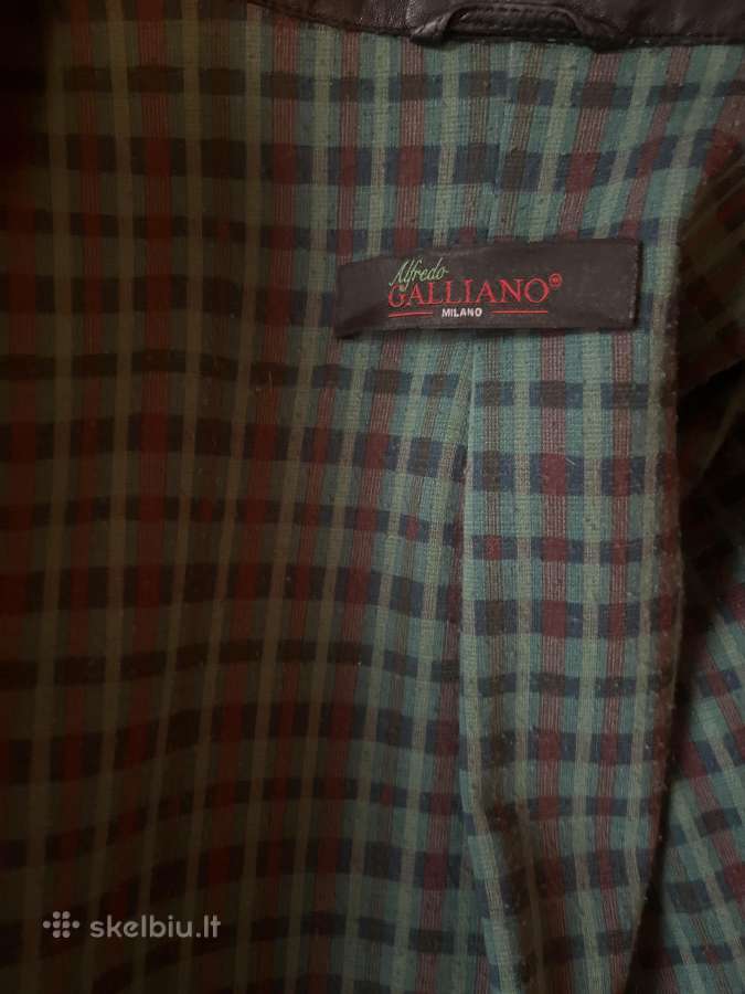 Originali Alfredo Galliano Milano odinė striukė - nuotraukos Nr. 3