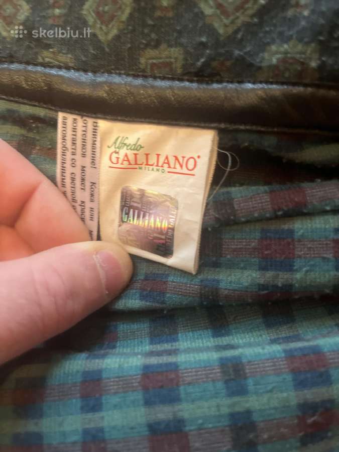 Originali Alfredo Galliano Milano odinė striukė - nuotraukos Nr. 4