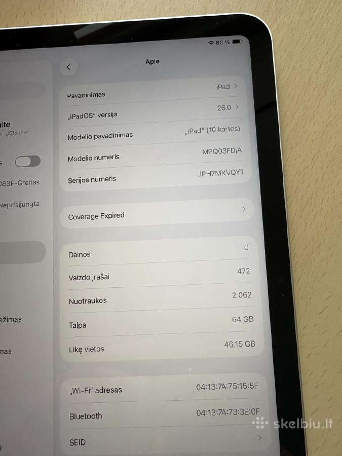 iPad 10th gen 64gb WiFi - nuotraukos Nr. 4