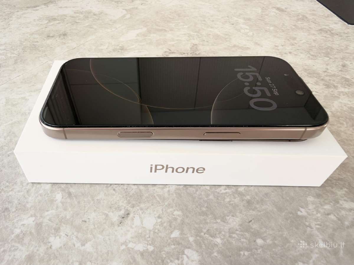 Idealios būklės iPhone 16 Pro 256gb Deserttitanium - nuotraukos Nr. 4