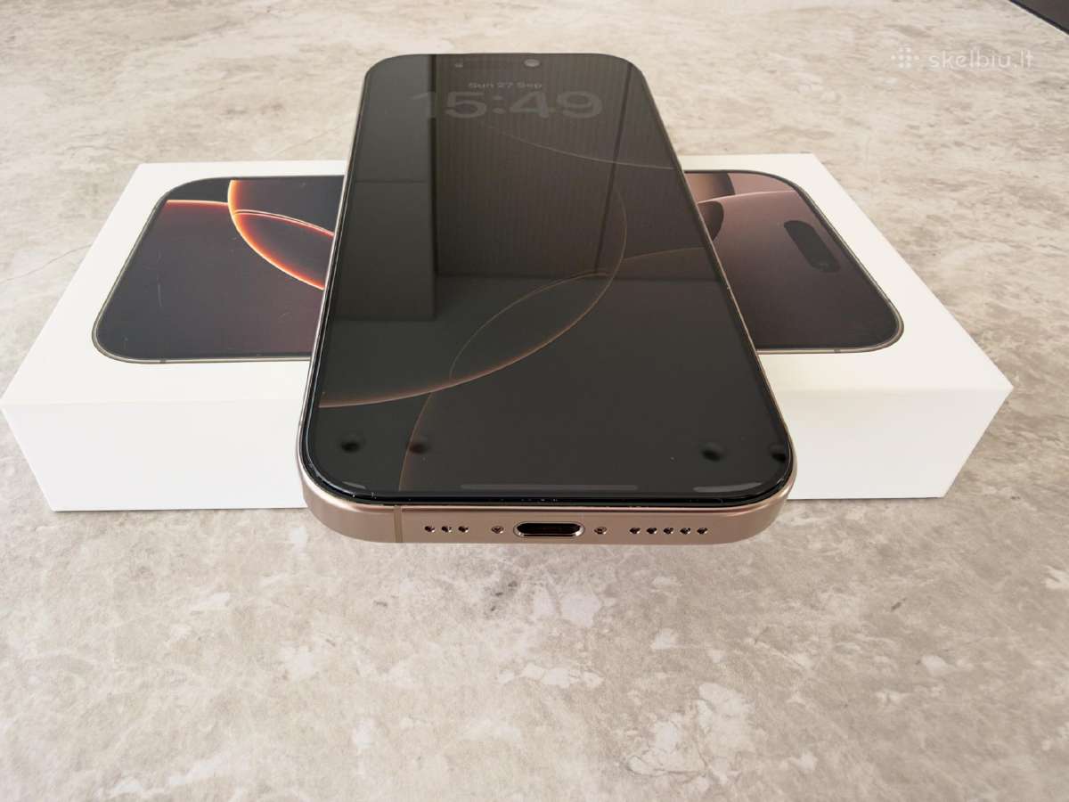 Idealios būklės iPhone 16 Pro 256gb Deserttitanium - nuotraukos Nr. 5