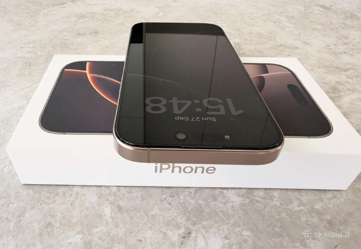 Idealios būklės iPhone 16 Pro 256gb Deserttitanium - nuotraukos Nr. 7