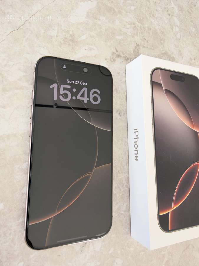 Idealios būklės iPhone 16 Pro 256gb Deserttitanium - nuotraukos Nr. 2