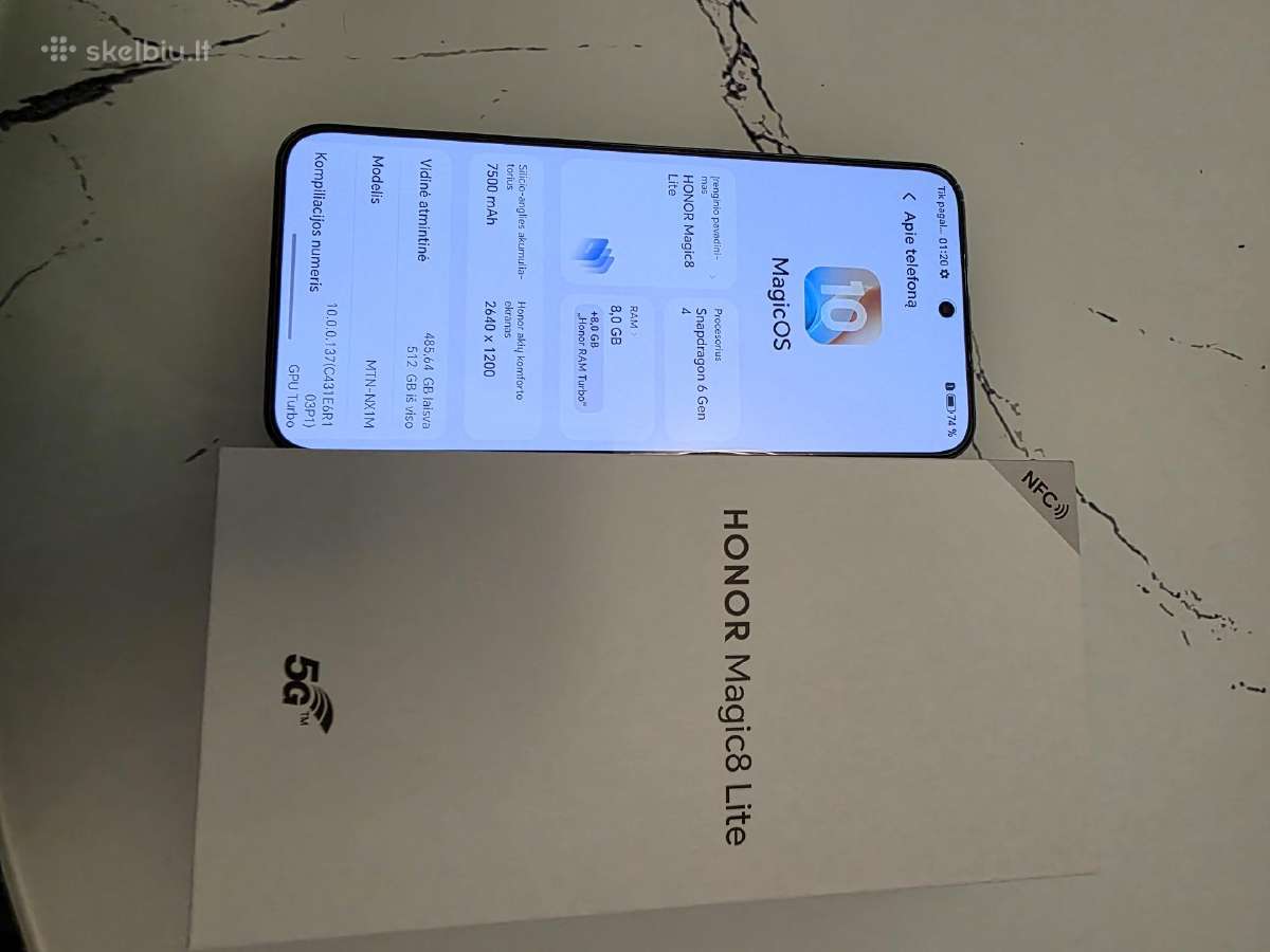 Honor Magic8 Lite 512 GB - nuotraukos Nr. 7