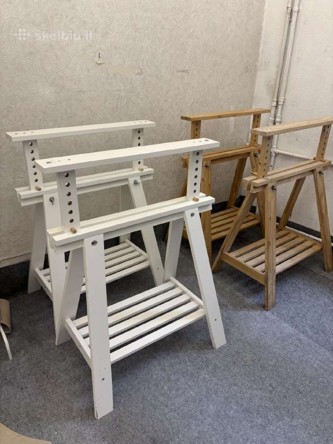 Ikea Mittback Stalo žirgės / kojos / baltos - nuotraukos Nr. 2