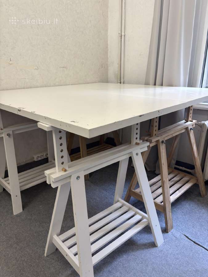 Ikea Mittback Stalo žirgės / kojos / baltos - nuotraukos Nr. 4