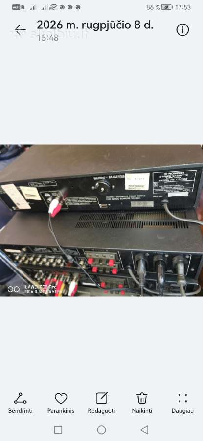 Pioneer Sa-620 su kolonėlėm ir kiti stiprintuvai - nuotraukos Nr. 3