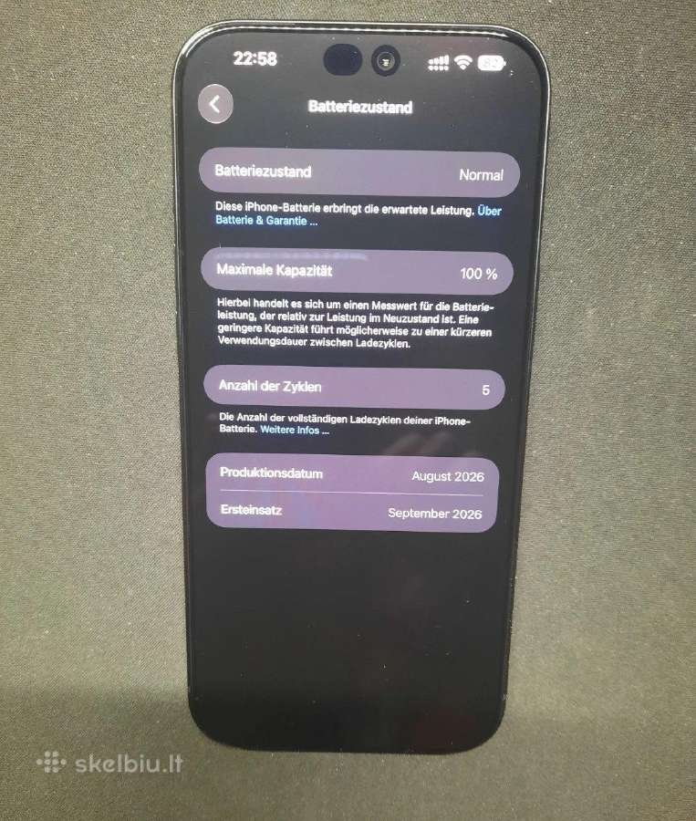 Apple iPhone 18 Pro Max 256gb, juodas, be tinklo - nuotraukos Nr. 3
