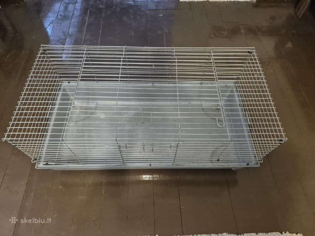 Didelis metalinis narvas su plastikiniu dugnu - nuotraukos Nr. 2