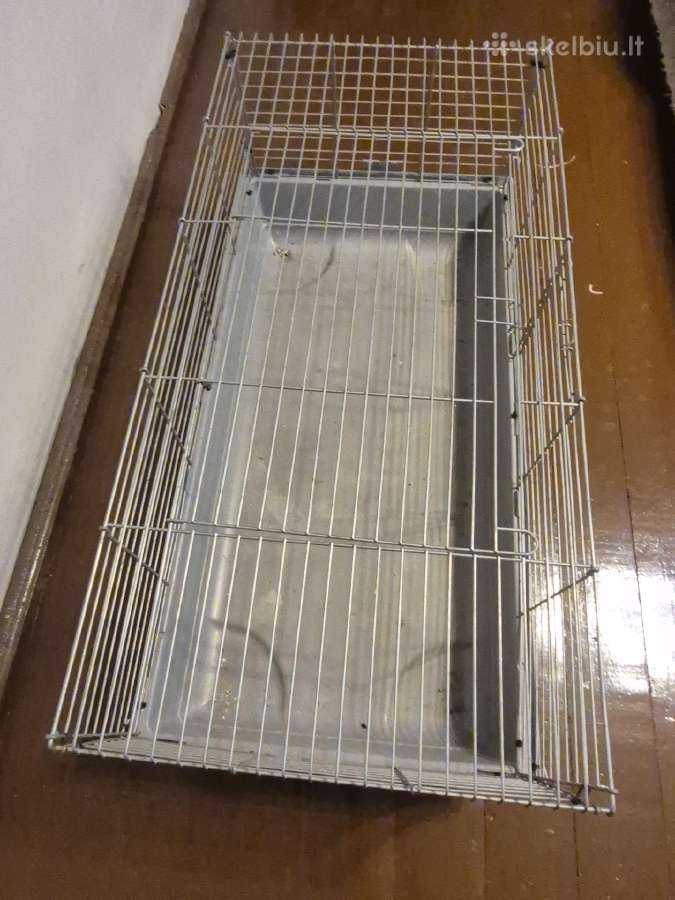 Didelis metalinis narvas su plastikiniu dugnu - nuotraukos Nr. 3