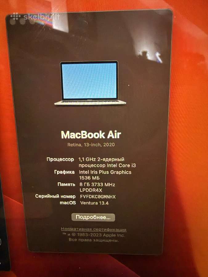MacBook Air 13 - nuotraukos Nr. 10