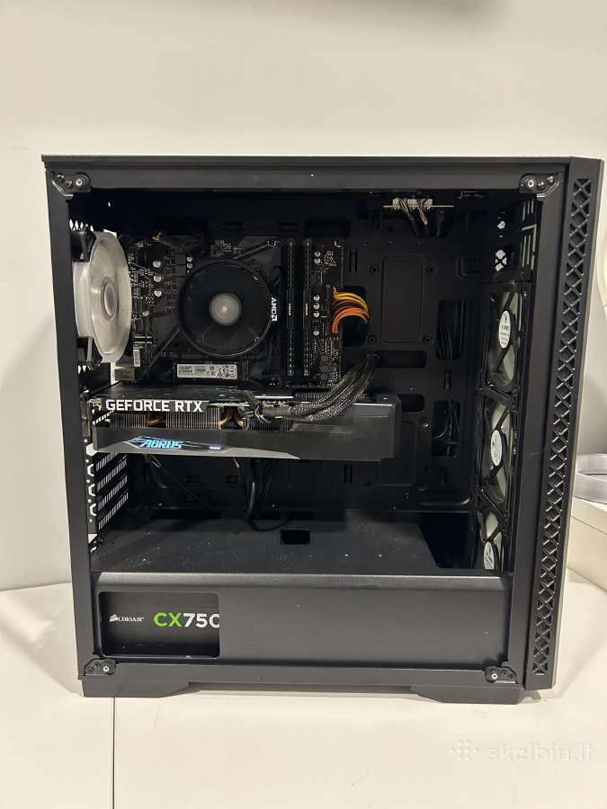 Gaming Pc su Rtx 3060, Ryzen 5 5600x ir 32gb RAM - nuotraukos Nr. 2