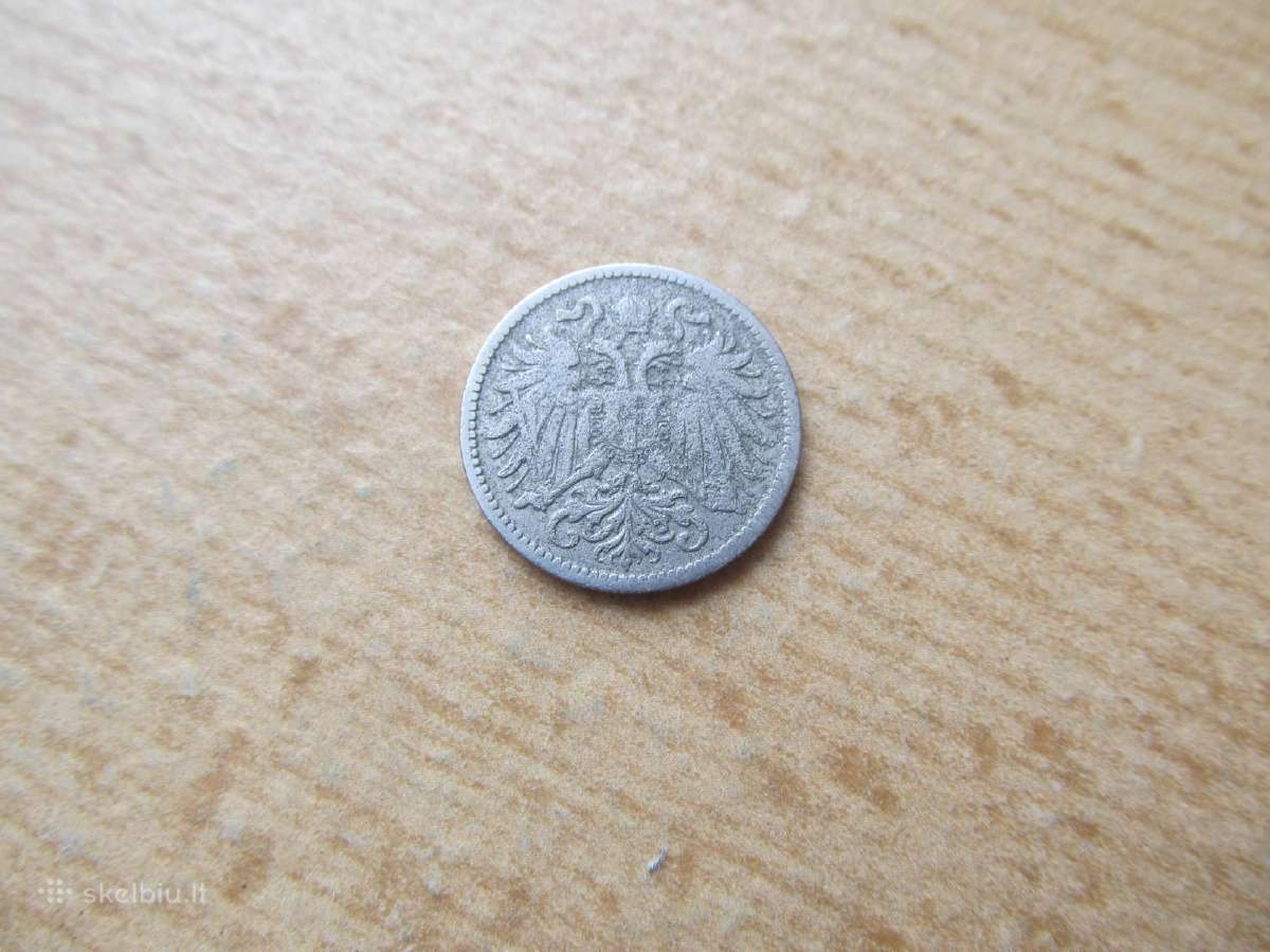 10 heller , Austro - Vengrija , 1895 . - nuotraukos Nr. 2