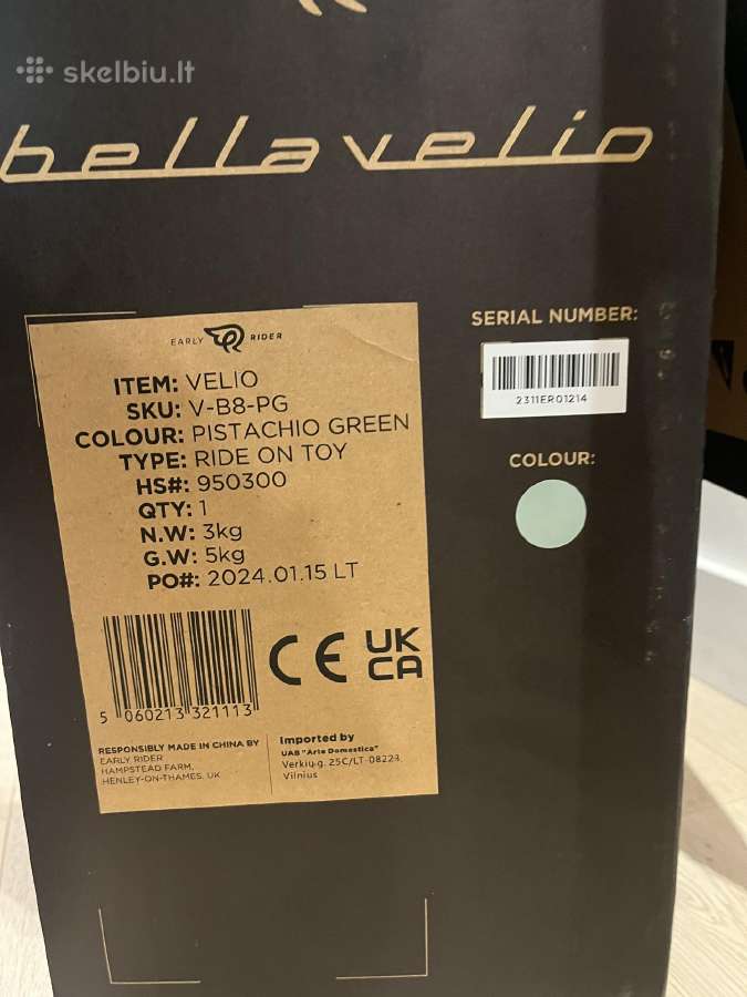 Bella Velio Balansinis Dviratis - nuotraukos Nr. 7