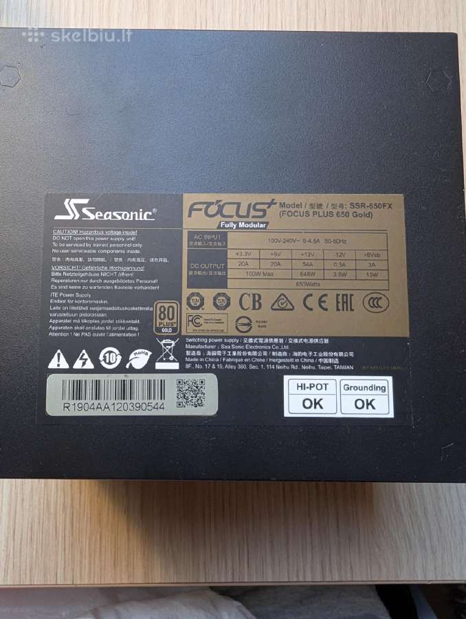 Seasonic focus plus 650 gold su gedimu - nuotraukos Nr. 2
