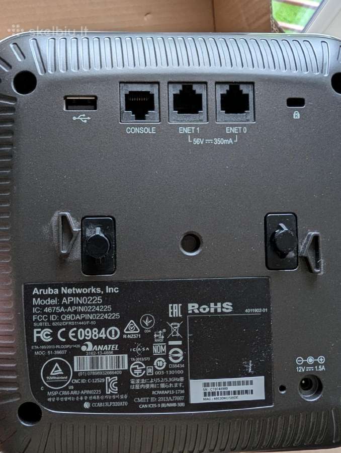 Aruba Networks Ap-225 Wi-fi prieigos taškai - nuotraukos Nr. 2