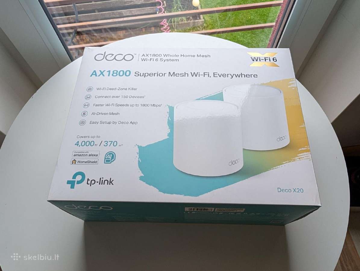 Tp-link Deco X20 Ax1800 Wi-fi 6 Mesh sistema - nuotraukos Nr. 4