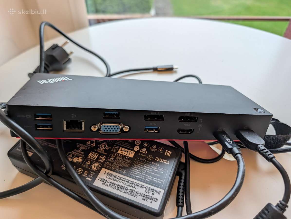 Lenovo Thinkpad Thunderbolt 3 Dock 40ac - nuotraukos Nr. 4