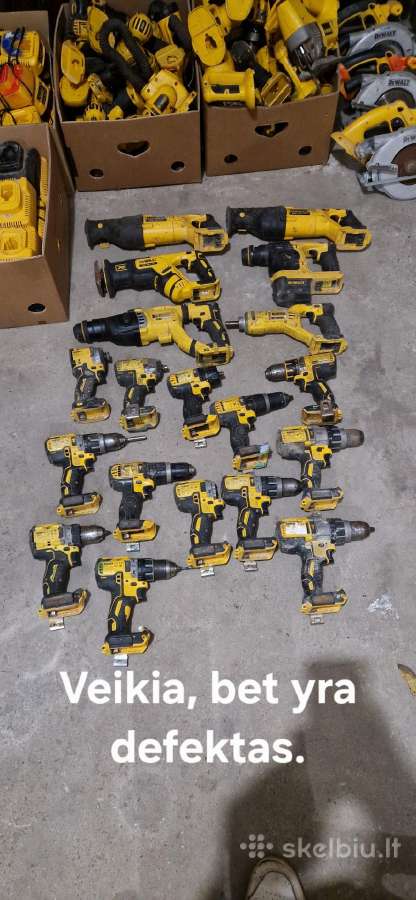 Dewalt įrankiai su defektais. - nuotraukos Nr. 2