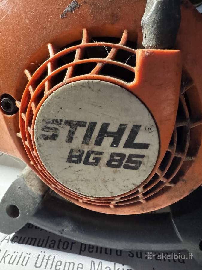 Lapu pustuvas Stihl Bg 85 - nuotraukos Nr. 2