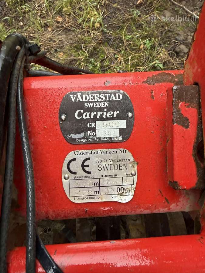 Väderstad Carrier Cr 500 –5m diskinis skutiklis - nuotraukos Nr. 5
