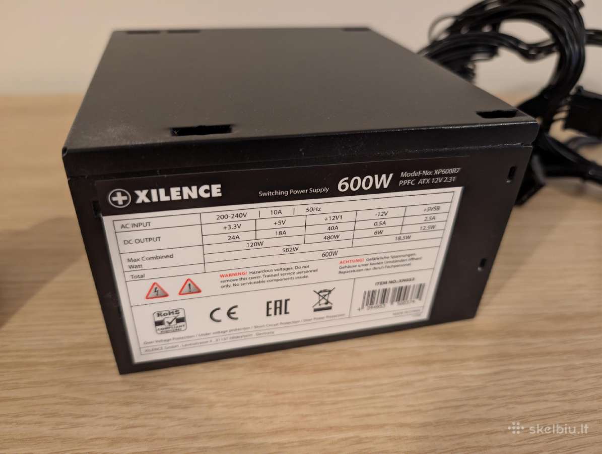 Parduodu Xilence 600w Psu - nuotraukos Nr. 3