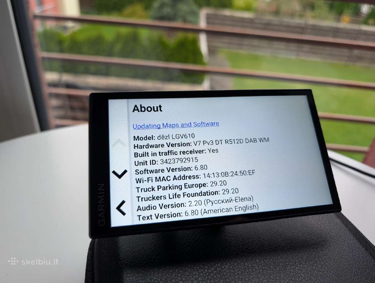 Garmin dēzl Lgv610 – GPS navigacija sunkvežimiams - nuotraukos Nr. 3