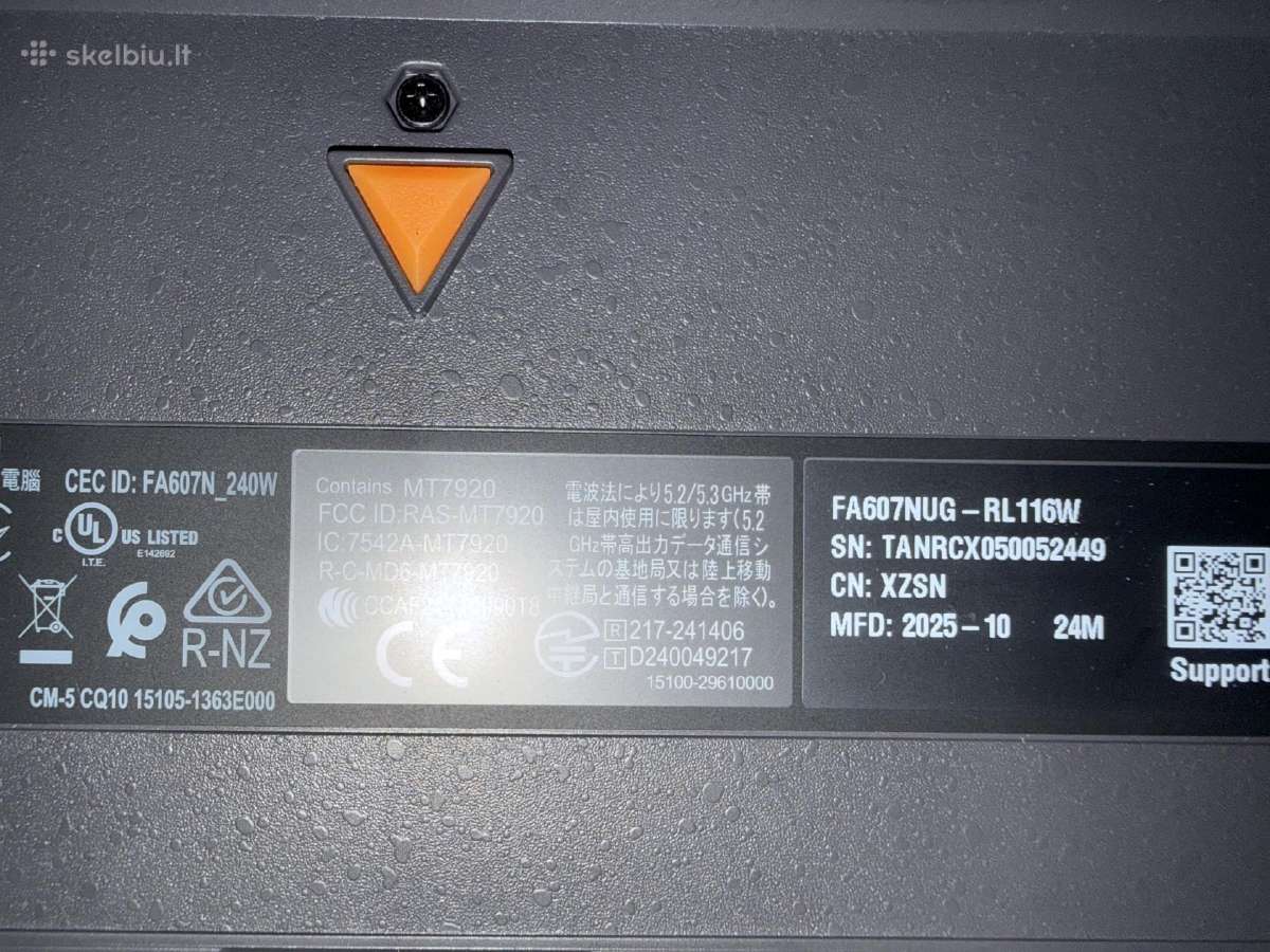 Asus Tuf Gaming A16 Rtx 4050 - nuotraukos Nr. 3