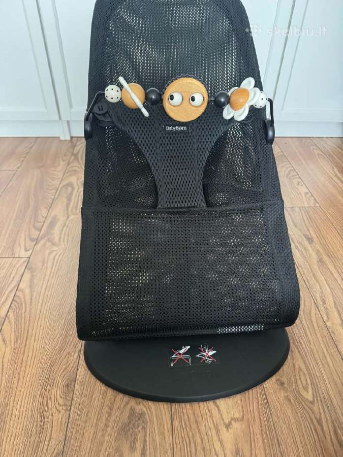 Labai mazai naudota juoda mesh Babybjorn gultukas - nuotraukos Nr. 2