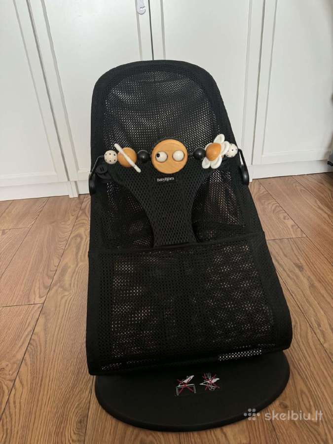 Labai mazai naudota juoda mesh Babybjorn gultukas - nuotraukos Nr. 5