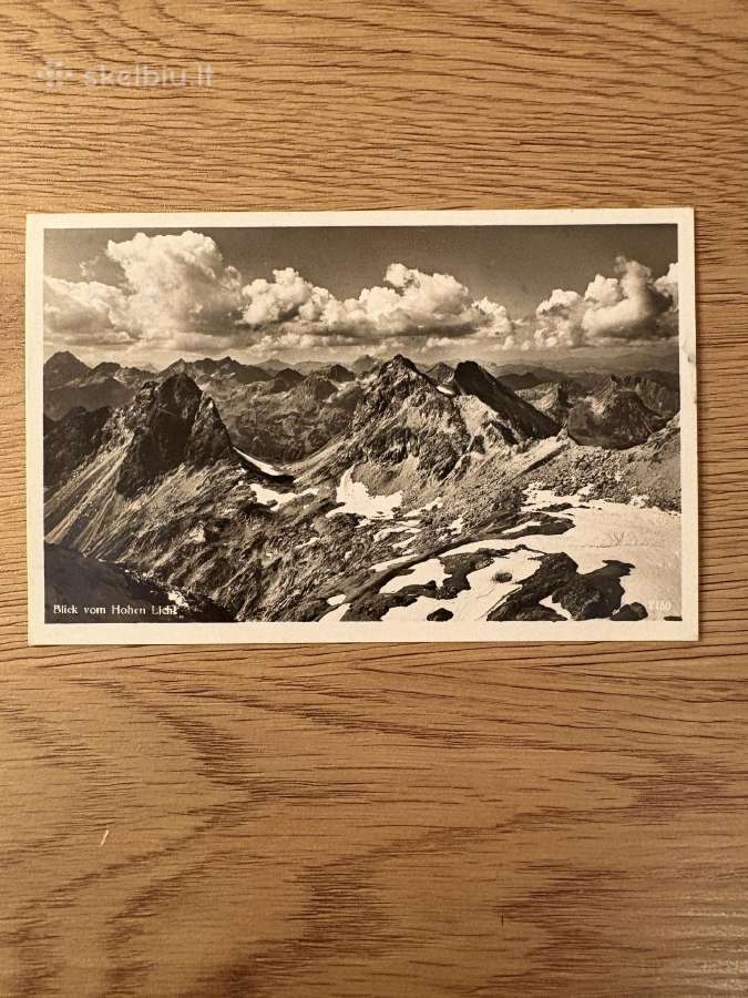 Deutsches Reich antspaudas ir atvirukas su Alpėmis - nuotraukos Nr. 2