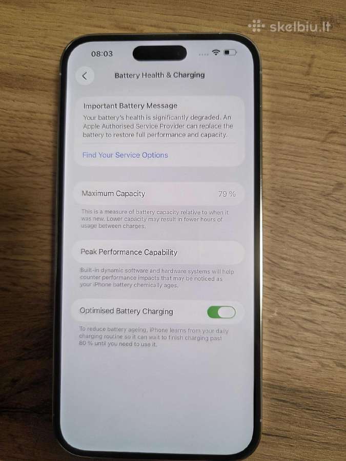 iPhone 14 Pro Max 128 GB Silver - nuotraukos Nr. 4