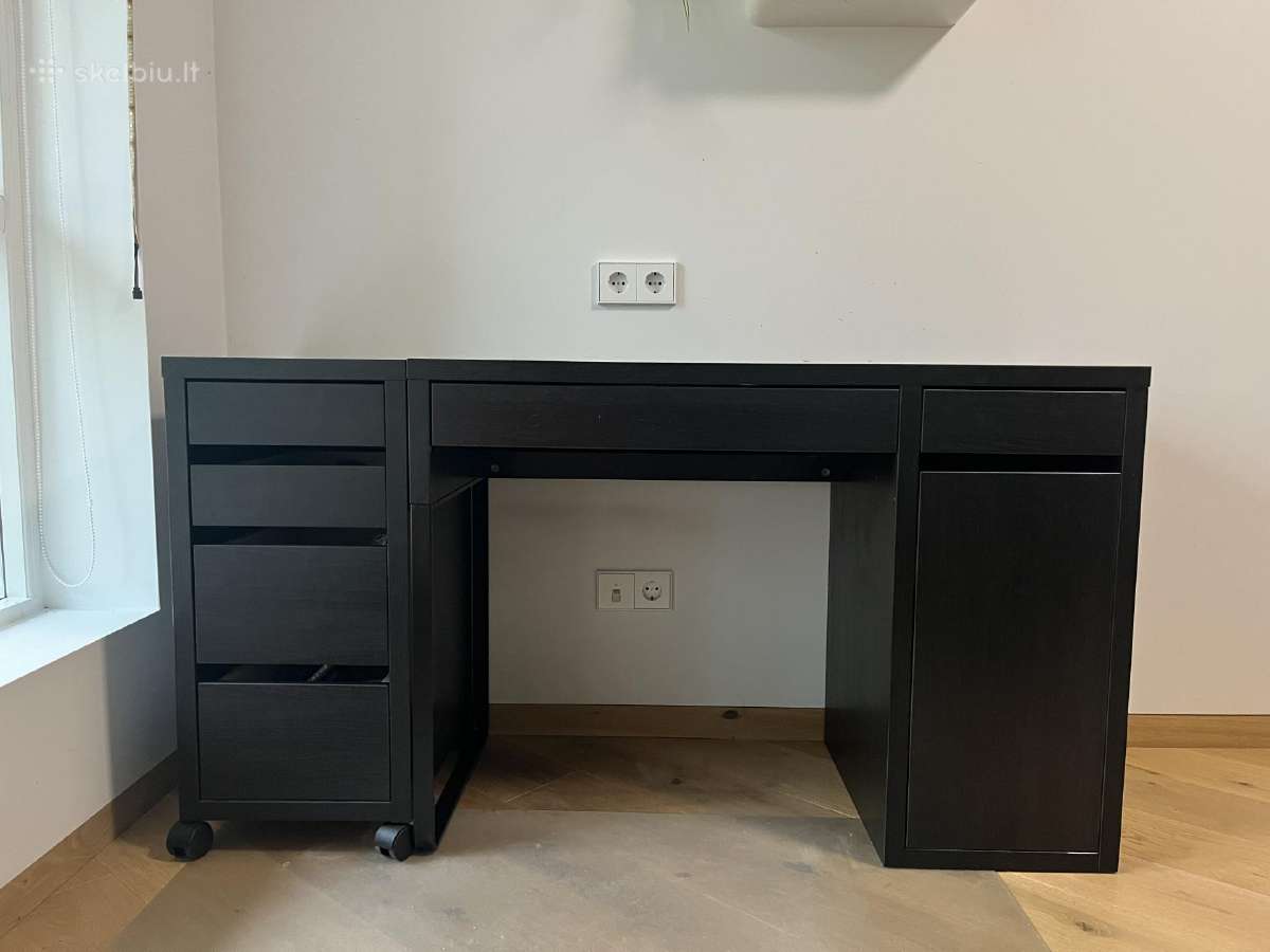 Ikea rašomasis stalas + spintelė su ratukais. - nuotraukos Nr. 3