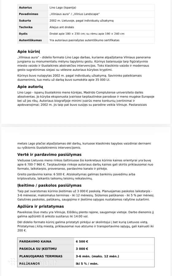 Parduodu paveiksla - nuotraukos Nr. 7