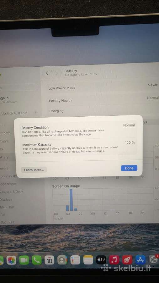 MacBook Air m3 8/256, 100% - nuotraukos Nr. 11