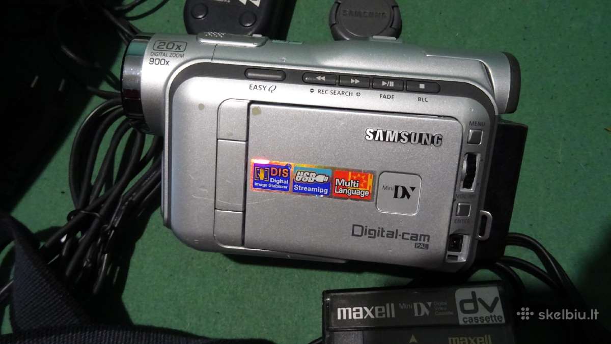 Samsung Mini Dv Kasetinė Video Kamera - nuotraukos Nr. 4