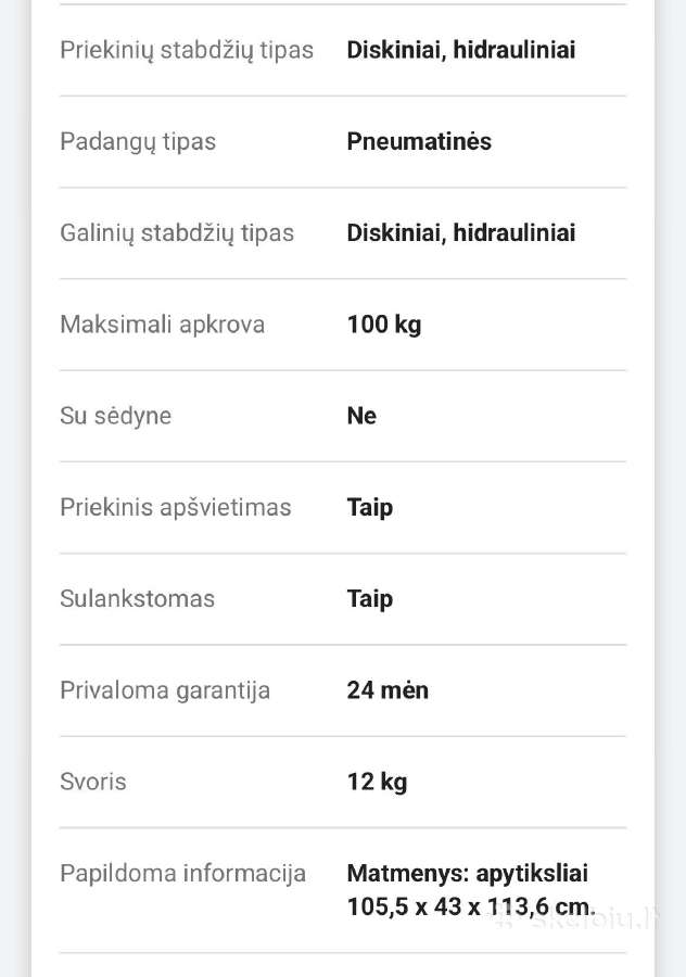 Elektrinis paspirtukas Neoline T25 - nuotraukos Nr. 5