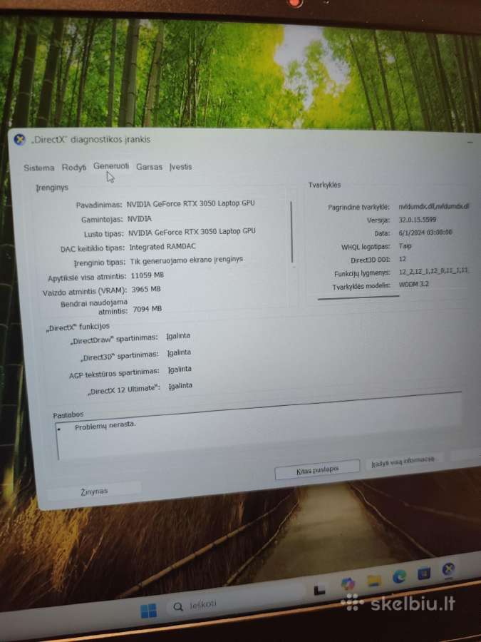 Lenovo Ideapad 3 15 R5-5600h 16gb 500ssd Rtx 3050 - nuotraukos Nr. 6