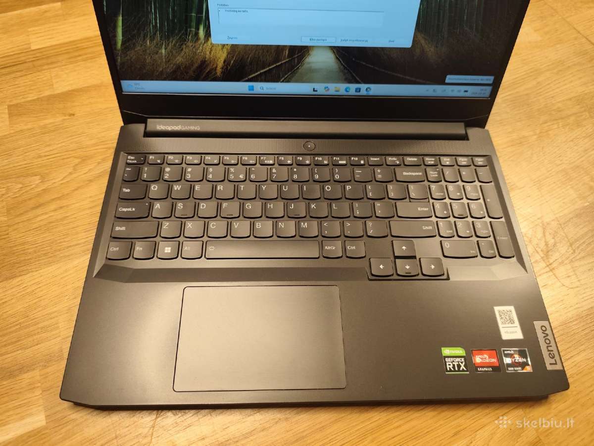 Lenovo Ideapad 3 15 R5-5600h 16gb 500ssd Rtx 3050 - nuotraukos Nr. 7