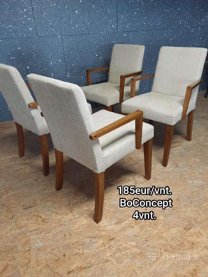 4 Boconcept kėdės su Porankiais iš Danijos - nuotraukos Nr. 2