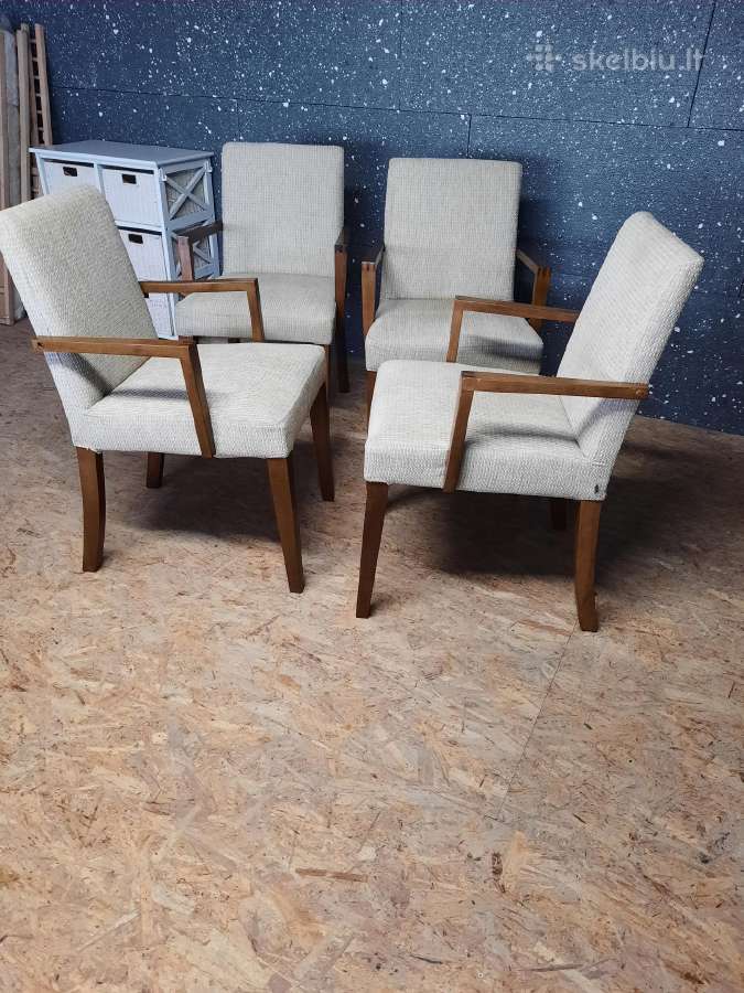 4 Boconcept kėdės su Porankiais iš Danijos - nuotraukos Nr. 3