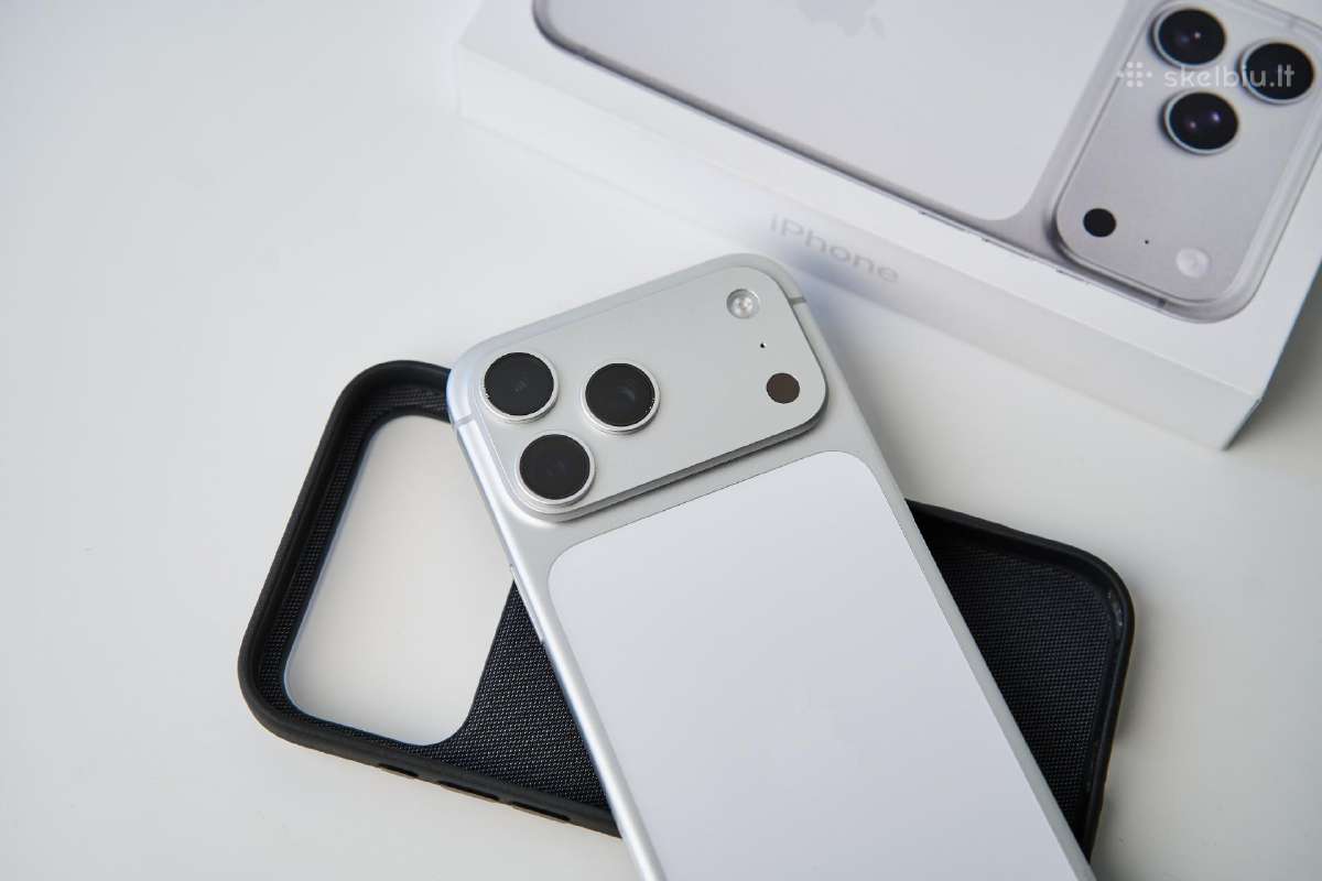iPhone 17 Pro Max 512 GB sidabrinis, su dėklu - nuotraukos Nr. 4
