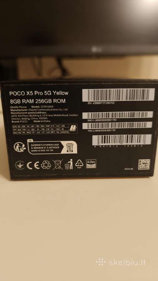 Poco x5 pro 256gb - nuotraukos Nr. 3
