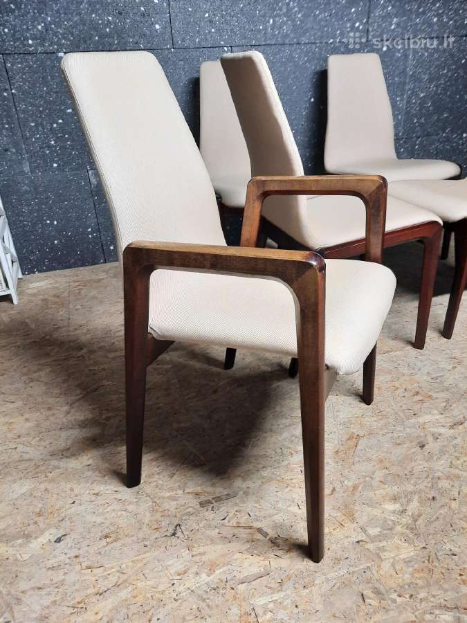 6 Shou Andersen Mid-century Kėdės iš Danijos - nuotraukos Nr. 6