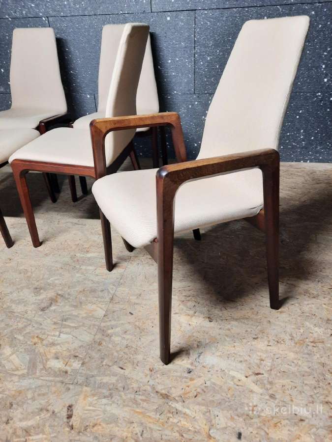 6 Shou Andersen Mid-century Kėdės iš Danijos - nuotraukos Nr. 7