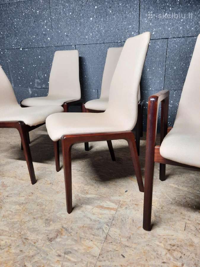 6 Shou Andersen Mid-century Kėdės iš Danijos - nuotraukos Nr. 10