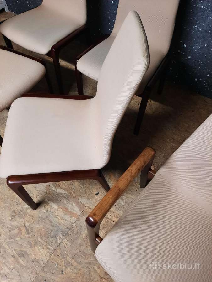 6 Shou Andersen Mid-century Kėdės iš Danijos - nuotraukos Nr. 11