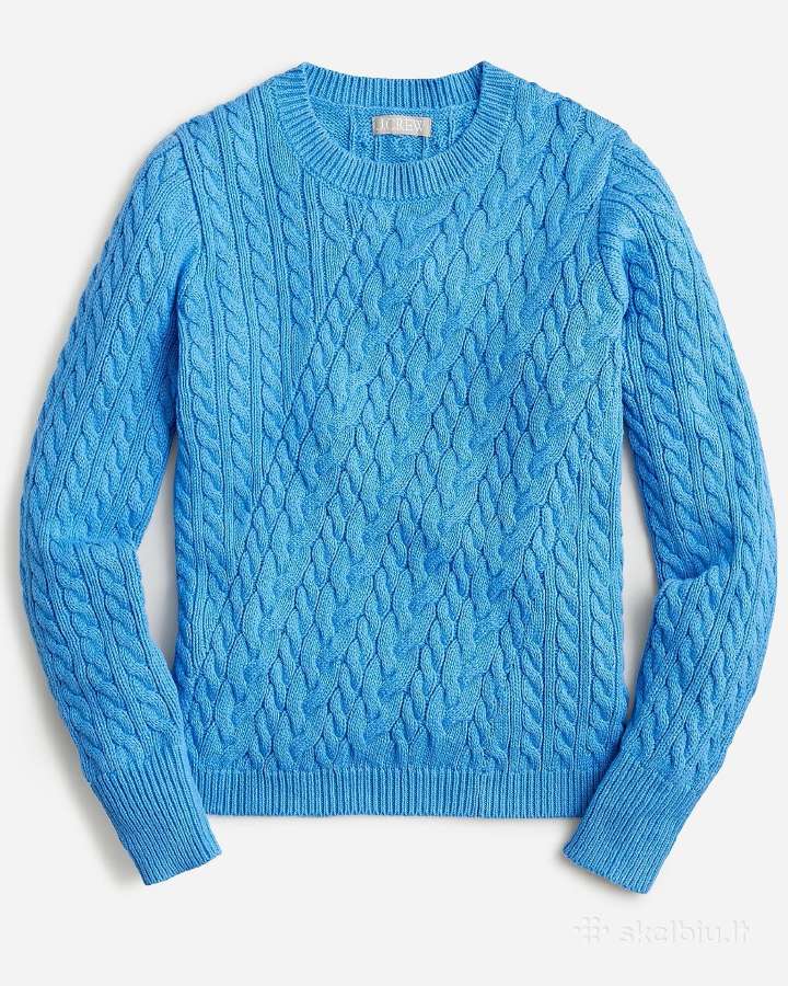 Naujas pynėmis megztas J.crew megztinis, L dydis - nuotraukos Nr. 2